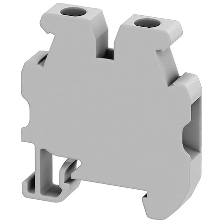 Terminal Block, Pass-Through, 1 Pole, 20 A, 600 V AC, 12 AWG, Gray MPN:NSYTRV22M