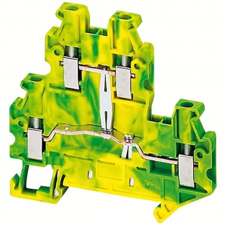 Terminal Block, Screw-On, Green; Yellow MPN:NSYTRV24DPE