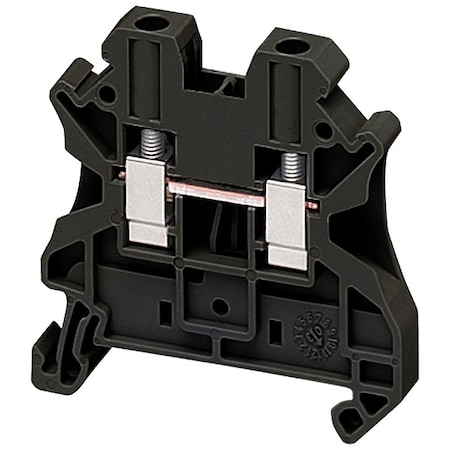 Terminal Block, Pass-Through, 1 Pole, 30 A, 1, 000 V AC, 10 AWG, Screw Termination, Black MPN:NSYTRV42BK