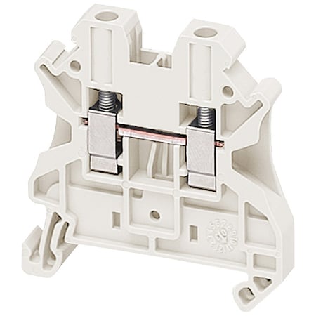 Terminal Block, Pass-Through, 1 Pole, 30 A, 1, 000 V AC, 10 AWG, Screw Termination, White MPN:NSYTRV42WH