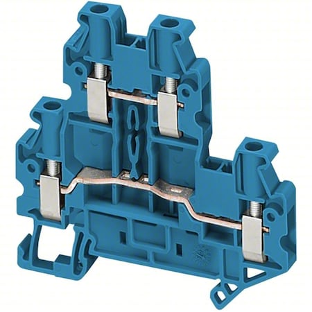 Terminal Block, Screw-On, Blue MPN:NSYTRV44DBL
