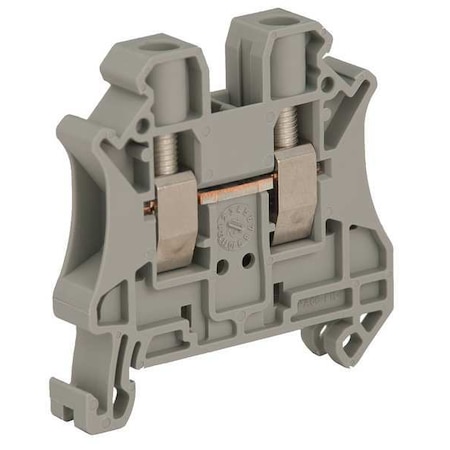 Terminal Block, Pass-Through, 1 Pole, 50 A, 1, 000 V AC, 8 AWG, Screw Termination, Gray MPN:NSYTRV62