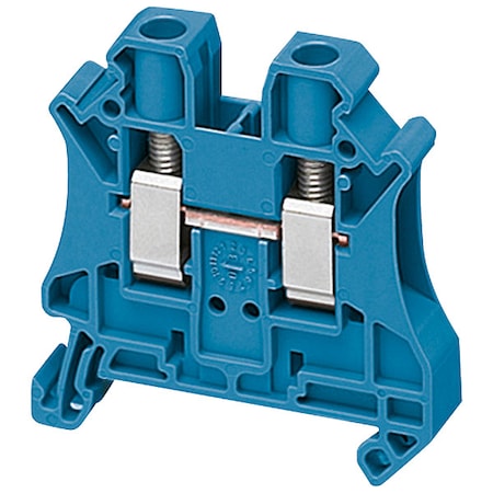 Terminal Block, Pass-Through, 1 Pole, 50 A, 1, 000 V AC, 8 AWG, Blue MPN:NSYTRV62BL