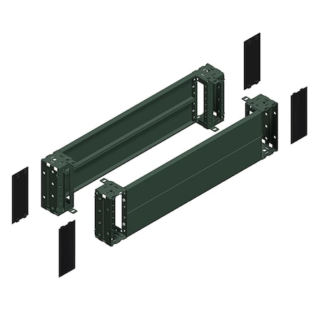 Front & rear plinth, PanelSeT SFN, Spacial SF, for electrical enclosure W400mm, plinth H200mm MPN:NSYSPF4200