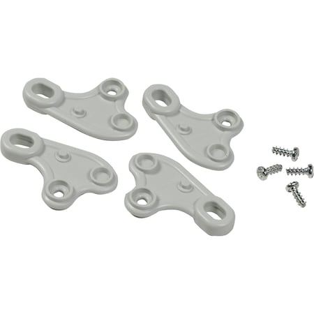 Fixing lugs in thermoplastic PC and screws. for boxes = H150xL150 mm. MPN:NSYAEFTB