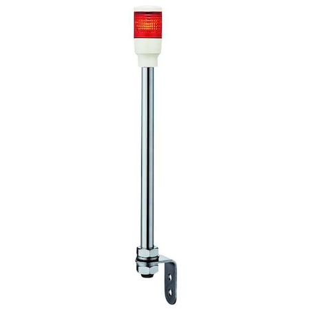 Tower Light Assembly, 24V, Red, 40 mm Dia., 403 1/2 mm Height, LED MPN:XVC4B1