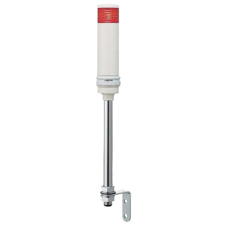 Tower Light Assembly, 24V, Red, 40 mm Dia., 524 1/2 mm Height, LED MPN:XVC4B15S