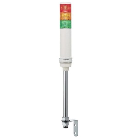 Tower Light Assembly, 24V, Red, Orange, Green, 40 mm Dia., 594 1/2 mm Height, LED MPN:XVC4B35S