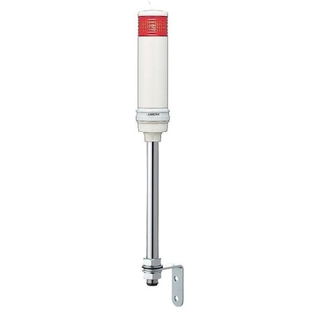Tower Light Assembly, 100 to 240V, Red, 40 mm Dia., 567 3/16 mm Height, LED MPN:XVC4M15S