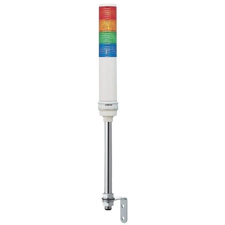 Tower Light Assembly, 24V, Red, Orange, Green, Blue, 60 mm Dia., 603 1/8 mm Height, LED MPN:XVC6B45S