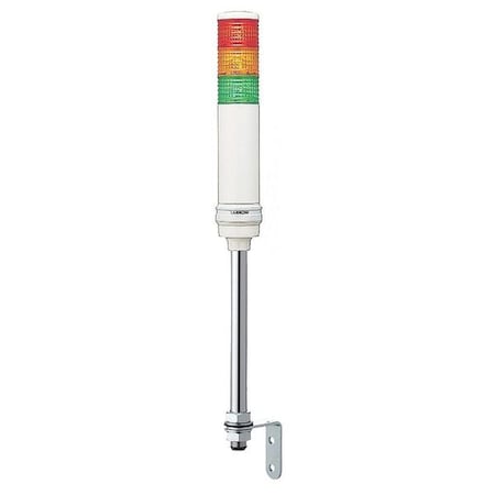 Tower Light Assembly, 100 to 240V, Red, Orange, Green, 60 mm Dia., 679 13/16 mm Height, LED MPN:XVC6M35S