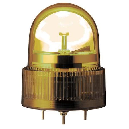 Beacon Light, Orange, LED, 24V AC/DC, 138 FPM, 4 23/32 in Dia., Bolt And Nut MPN:XVR12B05S