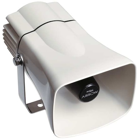 Siren, Siren, Continuous, 24V DC, 0 to 105dB, ABS Plastic, White, Pivot/Swivel Mount MPN:XVS14BMW