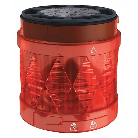 Tower Light Module, 24V AC, 24V DC, Red, 60 mm Dia., 3 5/8 in Height, LED, XVU Series MPN:XVUC44