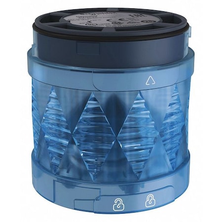 Tower Light Module, 24V AC, 24V DC, Blue, 60 mm Dia., 3 5/8 in Height, LED, XVU Series MPN:XVUC46
