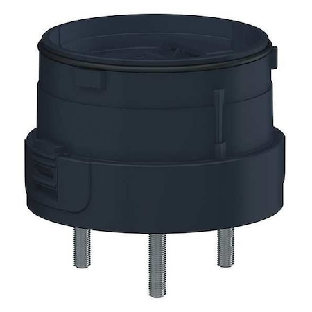 Mounting Plate, 110 to 240V AC, 24V AC/DC, Black, 2 3/8 in Dia., 3 1/2 in Height, XVU Series MPN:XVUZ01