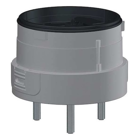 Mounting Plate, 110 to 240V AC, 24V AC/DC, Silver, 2 3/8 in Dia., 3 1/2 in Height, XVU Series MPN:XVUZ01Q