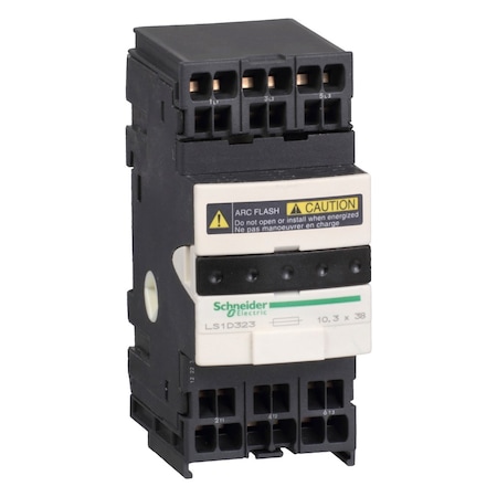 Fuse disconnector, TeSys DF, 3P, 600V, 25A, fuse size 10x38mm, spring type MPN:LS1D323