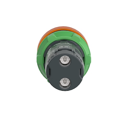 Monolithic pilot light, Harmony XB5, grey plastic, orange, 22mm, universal LED, plain lens, 230.240V AC MPN:XB5EVM5