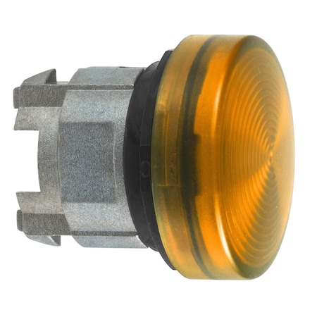 Head for pilot light, Harmony XB4, orange, 22 mm with grooved lens BA9s bulb MPN:ZB4BV05S