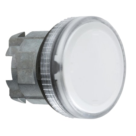 Head for pilot light, Harmony XB4, clear, 22 mm with grooved lens BA9s bulb MPN:ZB4BV07S