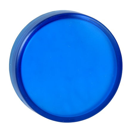 Head for pilot light, Harmony XB4, Harmony XB5, blue, 22mm, universal LED, plain lens, unmarked MPN:ZBV0163