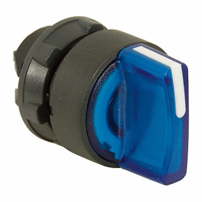 Illum Selector Switch 3 Pos 22mm Blue MPN:ZB5AK1363
