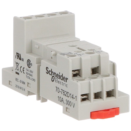 Rlay Scket, Finger Safe, Square, 14 Pin, 10A MPN:70-782D14-1