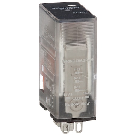 Socket, General Purpose Relay, Square, 15 A, 5 Pins, Faston Connector MPN:781XAXRC-24A