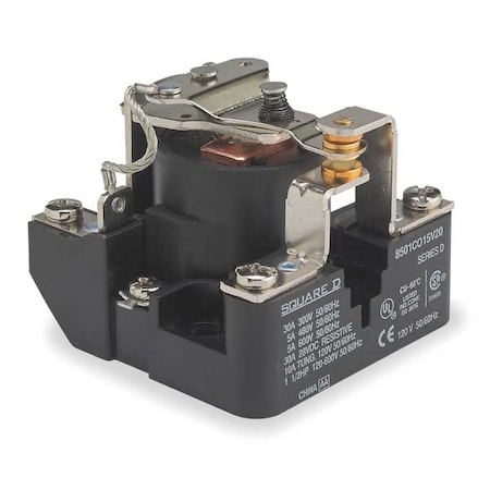 Through Panel, Open Power Relay, Square, 20 A, 4 Pins, Screw MPN:8501CDO21V60