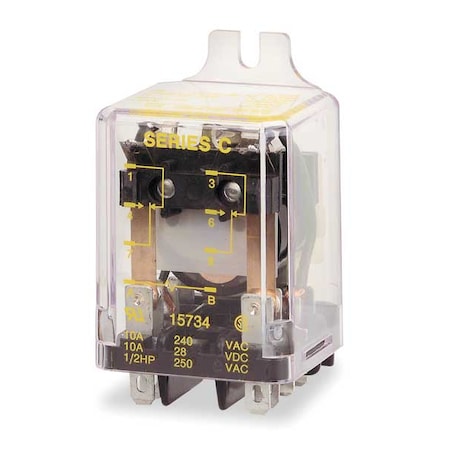 Flange Relay, 24VAC, 8 Pins, 12A @ 240V AC MPN:8501KFR12V14