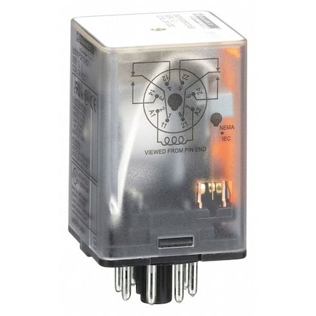 Socket, General Purpose Relay, Octal, 10 A, 8 Pins, Pin MPN:8501KPDR12V53