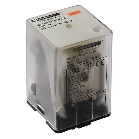 Socket, General Purpose Relay, Octal, 10 A, 11 Pins MPN:8501KPR13P14V14