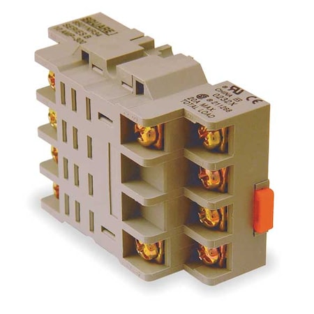 Rlay Scket, Standrd, Square, 14 Pin, 2.75