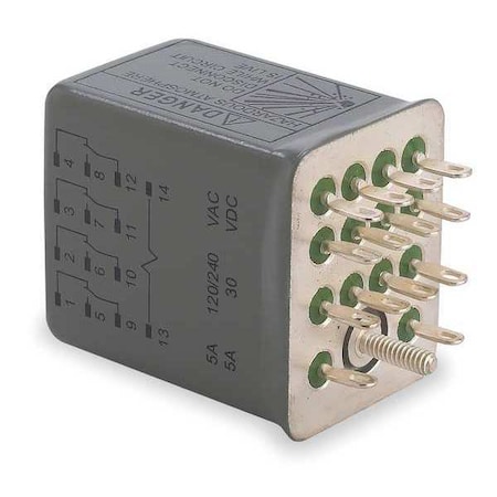 Socket, General Purpose Relay, Square, 5 A, 14 Pins, Quick Connect MPN:8501RS34V20