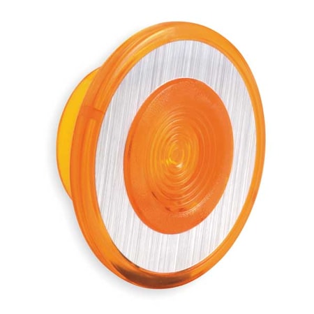 Illuminated Push Button Cap, 30mm, Amber MPN:9001A22