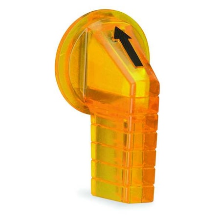 SelectorSwtchKnob, ExtendedLvr, 30mm, Amber MPN:9001A24