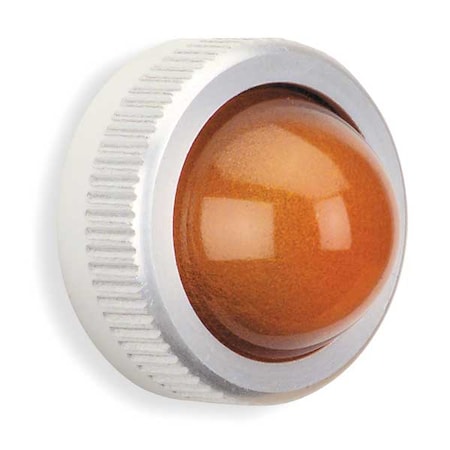Pilot Light Lens, 30mm, Glass, Amber MPN:9001A6