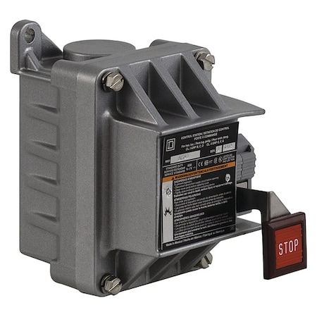 ControlStation, Feed-Thru, PushButton, Red MPN:9001BR104