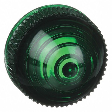 Pilot Light Lens, 30mm, Plastic, Green MPN:9001G9