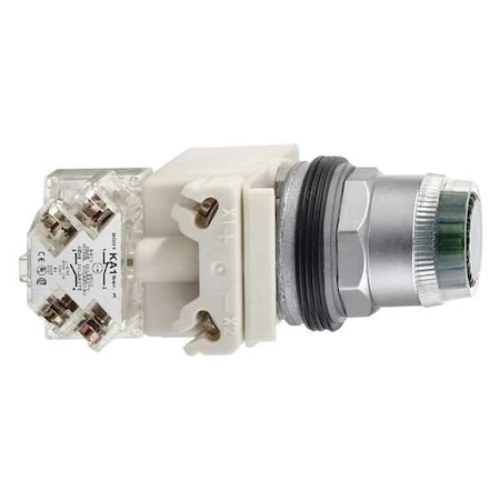 Illuminated Push Button, Flush, Momentary Action, Not Applicable Release, Illuminated, Green MPN:9001K1L1GH13