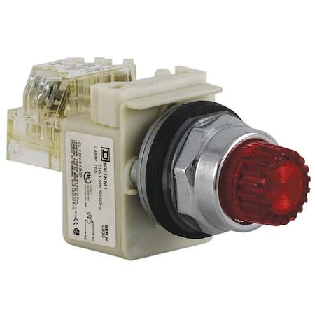 Illuminated Push Button, 30 mm, 1NO/1NC, Red MPN:9001K2L1RH13