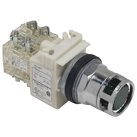 IllumPushButton, FullVolt, Green, 2NO/2NC MPN:9001K3L35GH2Y238