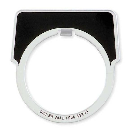 Legend Plate, Plastic, Red, Square MPN:9001KN100RP