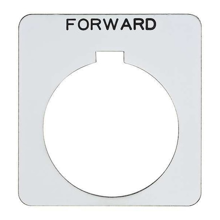 LegendPlate, Forward, Black/White, Square MPN:9001KN206WP