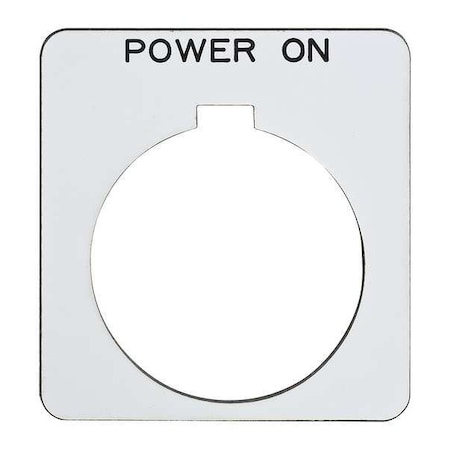 LegendPlate, PowerOn, Black/White, Square MPN:9001KN238WP