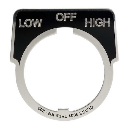 LegndPlat, LowOffHigh, Silvr/Blk, HalfRound MPN:9001KN265