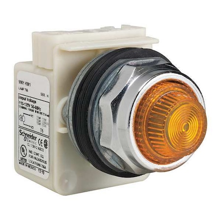 Pilot Light, Amber, Plastic Fresnel Lens MPN:9001KP1A31