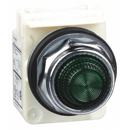 Pilot Light, Green, 30mm, Incandescent MPN:9001KP1G31
