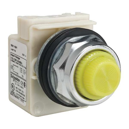 Pilot Light, Yellow, 30mm, Incandescent MPN:9001KP1Y31
